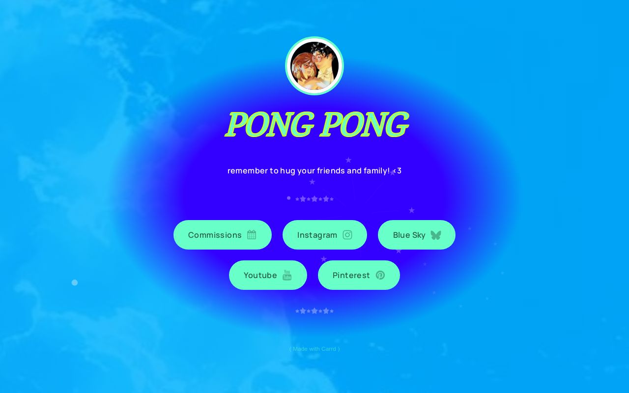 Carrd profile picture for @pong